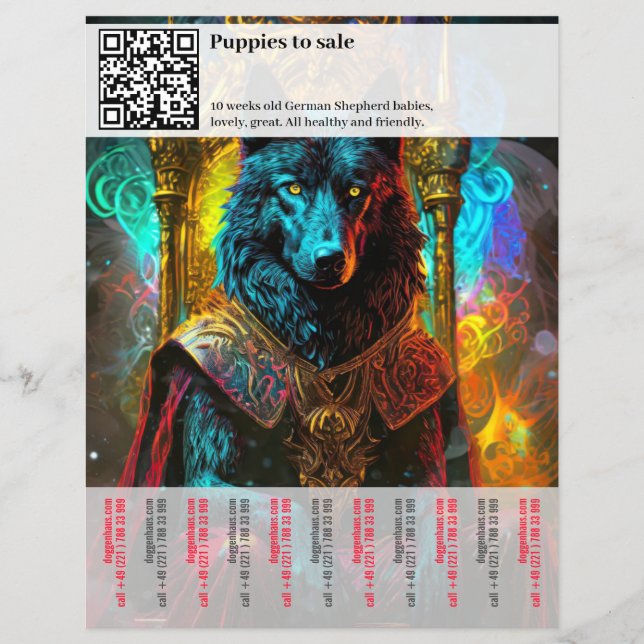 German Shepherd Dog Flyer  (Front)