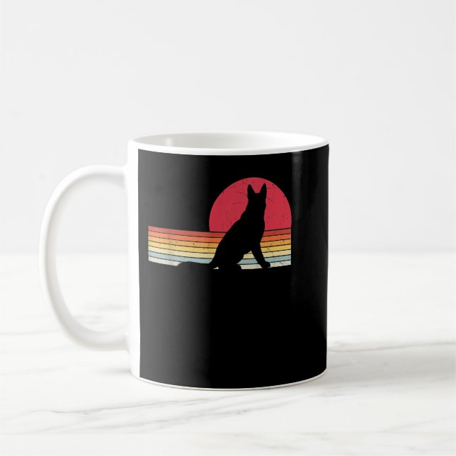 German shepherd dog gift for dog lover coffee mug (Left)