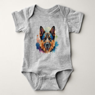 German Shepherd dog gift ideas Baby Bodysuit