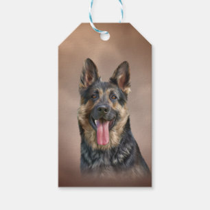 German Shepherd dog Gift Tags