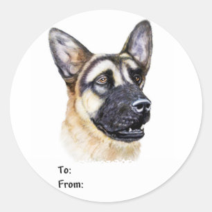 German Shepherd Dog Gift Tags