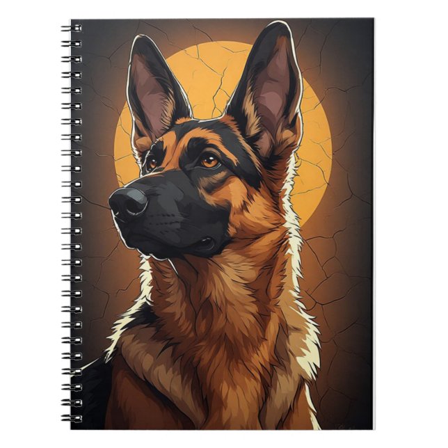 🐾 German Shepherd Dog Gifts For Dog Lovers 🐾 Notebook (Front)
