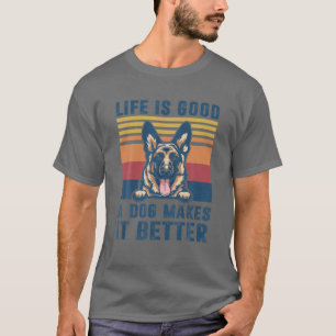 German Shepherd Dog Gifts Funny Dog Dad Mum Men Wo T-Shirt