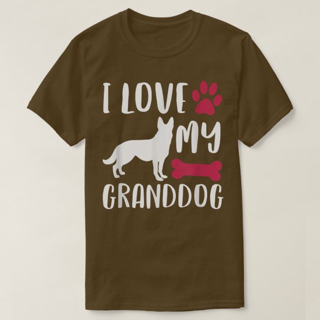 German Shepherd Dog Grandma Grandpa Granddog  - Co T-Shirt (Design Front)