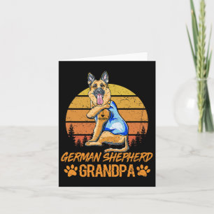 German Shepherd Dog Grandpa Paw Dad Fathers Day  Card