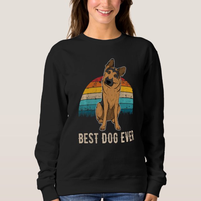German Shepherd Dog Gsd Sunset  2 Sweatshirt (Front)