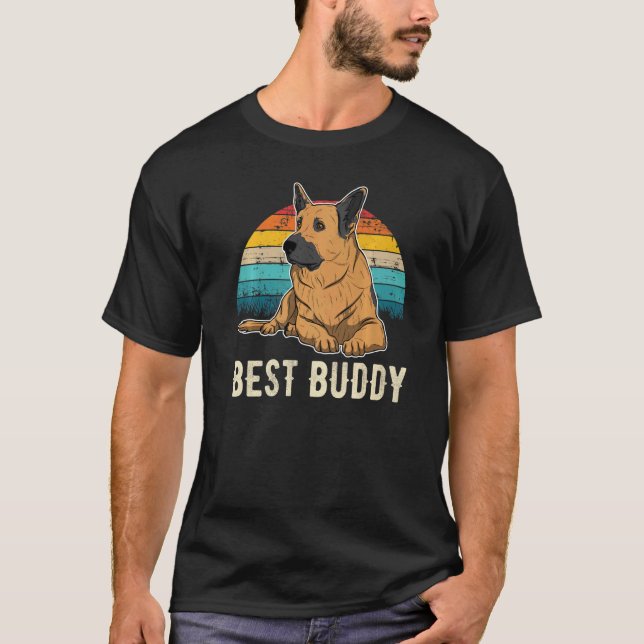 German Shepherd Dog Gsd Sunset  76 T-Shirt (Front)