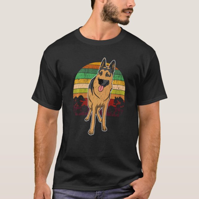 German Shepherd Dog Gsd Sunset  8 T-Shirt (Front)