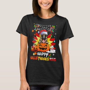 German Shepherd Dog Halloween Merry Christmas Hall T-Shirt