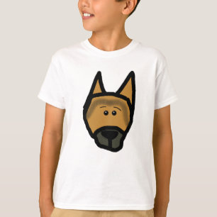 german shepherd dog head 2 sided.png T-Shirt