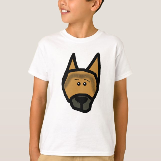german shepherd dog head 2 sided.png T-Shirt (Front)