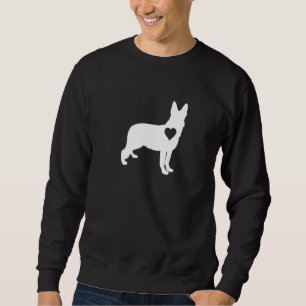 German Shepherd Dog Heart Sweatshirt