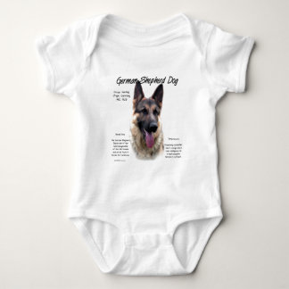 German Shepherd Dog History Design Baby Bodysuit