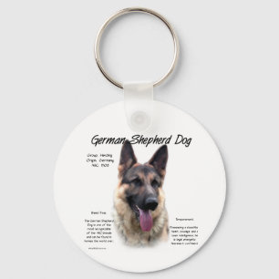 German Shepherd Dog History Design Key Ring