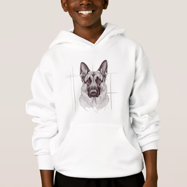 German Shepherd Dog Hoodies (Front)