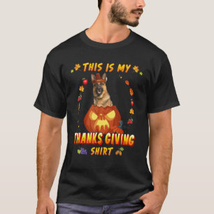 German Shepherd Dog In Pumpkin This Is My Thanksgi T-Shirt