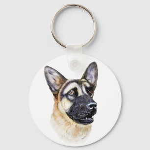 German Shepherd Dog Key Ring