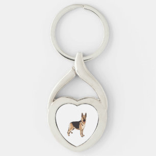 German shepherd dog  key ring