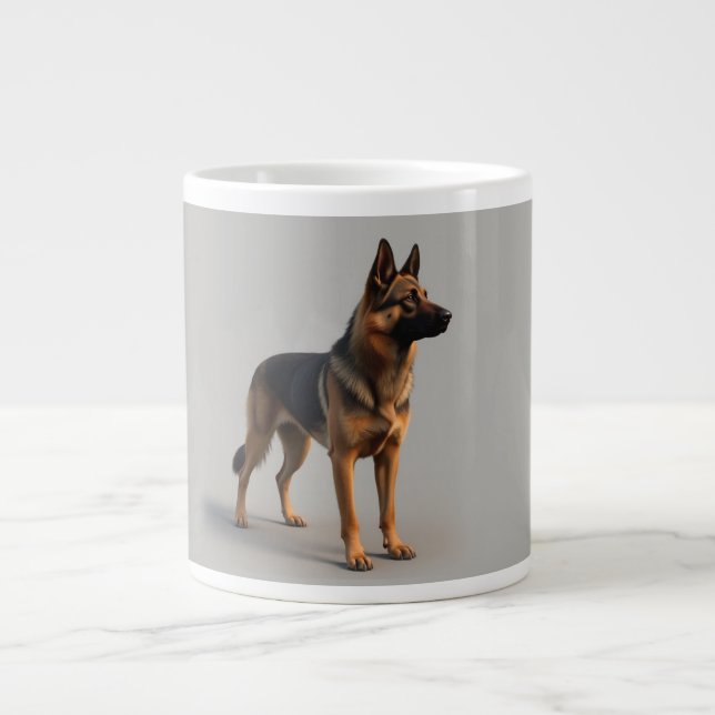 German Shepherd Dog Large Coffee Mug (Front)