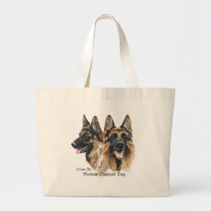 German Shepherd Dog Large Tote Bag