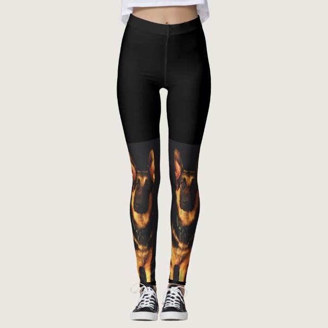 GERMAN SHEPHERD DOG leggings (Front)