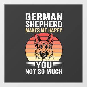 German Shepherd Dog Lover Funny Retro