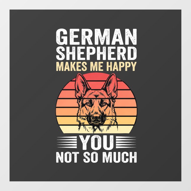 German Shepherd Dog Lover Funny Retro (Sheet)