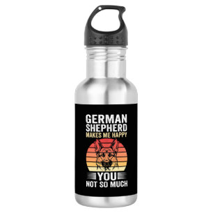German Shepherd Dog Lover Funny Retro 532 Ml Water Bottle