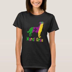German Shepherd Dog Lover Mardi Gras Carnival Jest T-Shirt