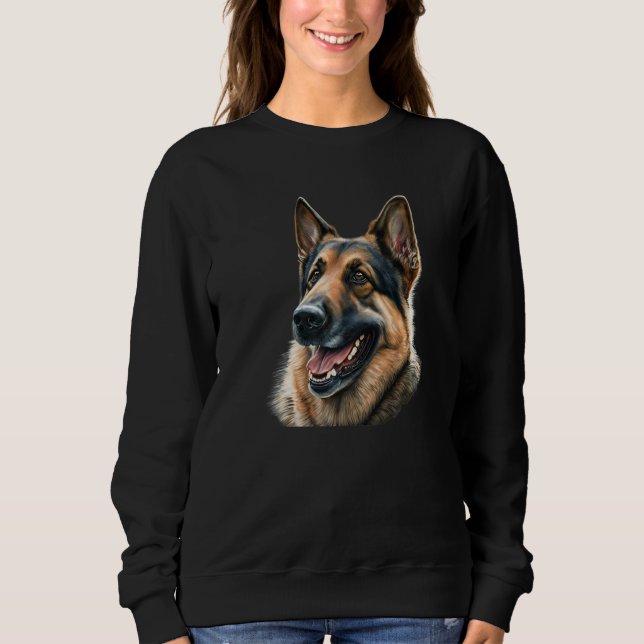 German shepherd Dog Lover Pet Premium Sweatshirt (Front)