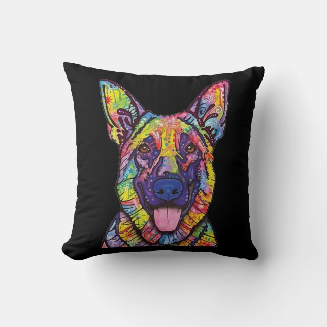 German Shepherd Dog Lovers Cushion (Front)