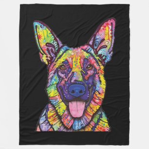 German Shepherd Dog Lovers Fleece Blanket