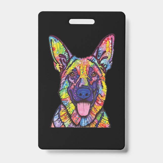 German Shepherd Dog Lovers ID Badge (Front)
