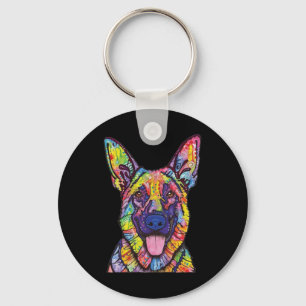 German Shepherd Dog Lovers Key Ring