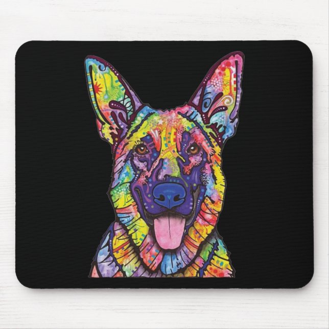 German Shepherd Dog Lovers Mouse Pad (Front)