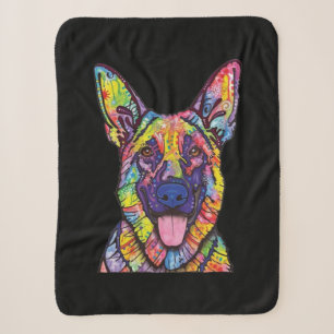 German Shepherd Dog Lovers Sherpa Blanket