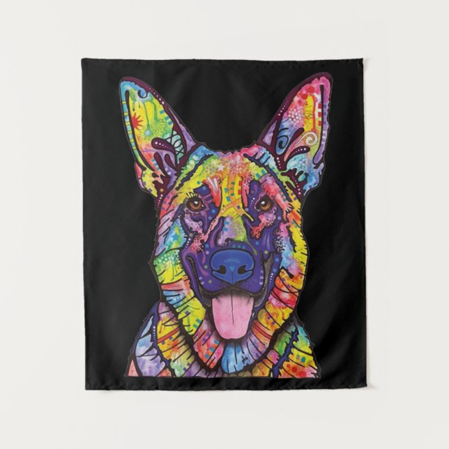 German Shepherd Dog Lovers Tapestry (Front)