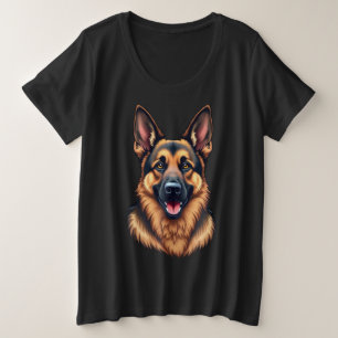 German Shepherd Dog – Loyal & Intelligent Dog Love Plus Size T-Shirt