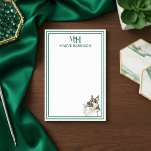 German Shepherd Dog Monogram Post-it Notes