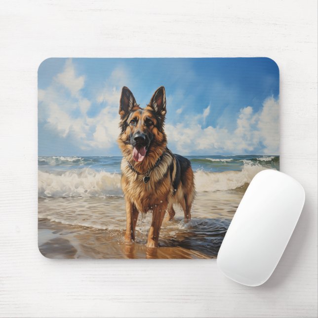 German Shepherd dog Mouse Pad (With Mouse)