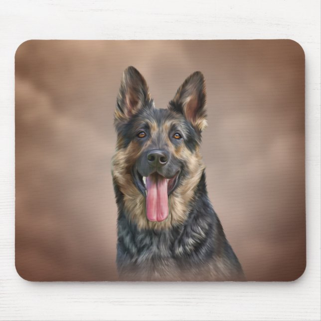 German Shepherd dog Mouse Pad (Front)