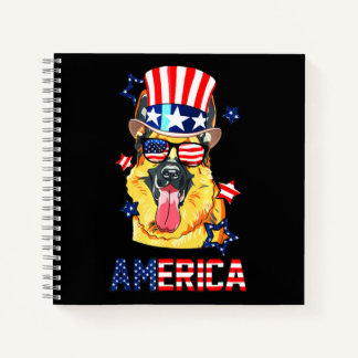 German Shepherd Dog Owner 4Th Of July Notebook