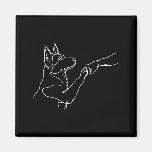 German Shepherd Dog Owner Cute Design Magnet