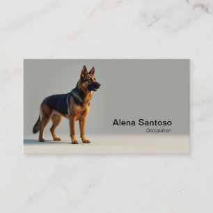 German Shepherd Dog Painting Business Card