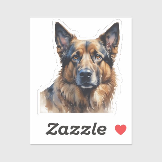 German Shepherd Dog Pet Name Label (Sheet)