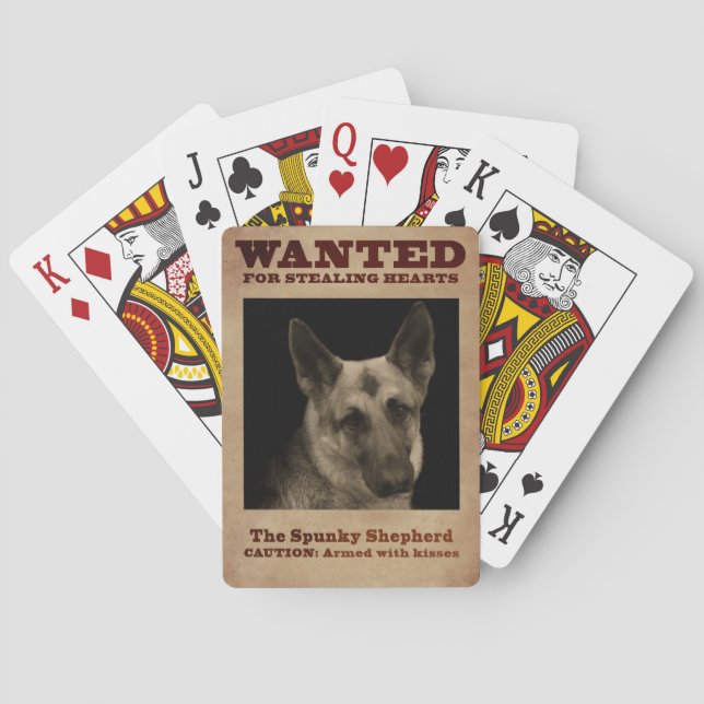 German Shepherd Dog Playing Cards (Back)