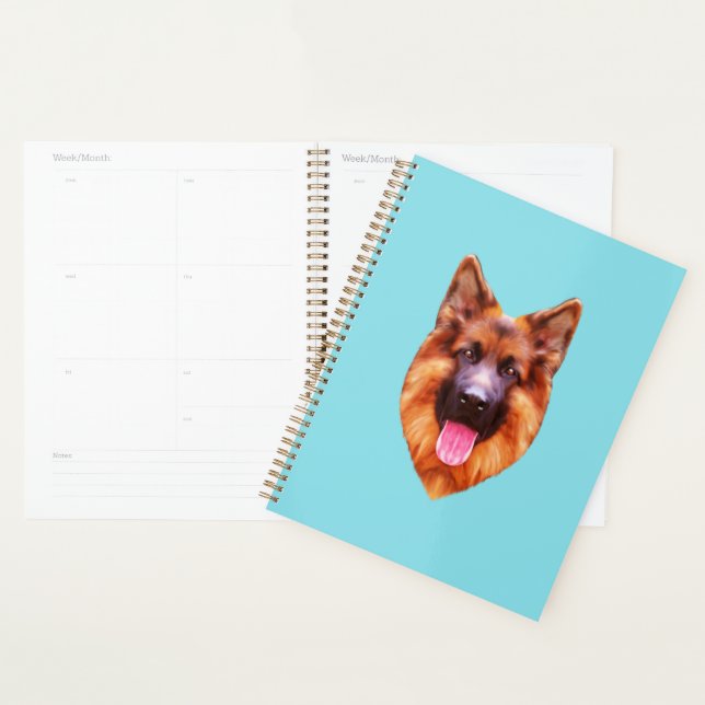 German Shepherd Dog Portrait Planner (Display)