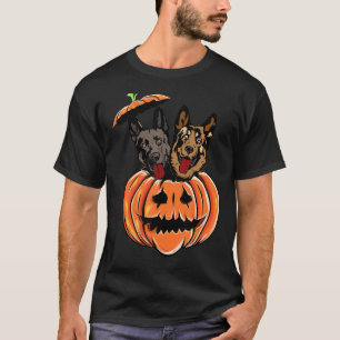 German Shepherd Dog Pumpkin Halloween Costume T-Shirt