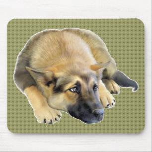 German Shepherd Dog Puppy Mouse Pad