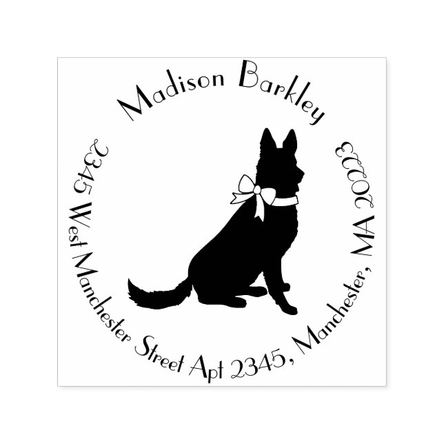 German Shepherd Dog Puppy Self-inking Stamp (Design)